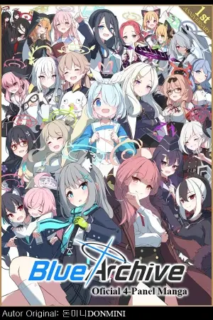 Portada del manga Blue Archive [Oficial 4-Panel Manga] en español