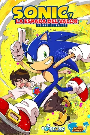 Portada del manga Sonic y la espada del valor en español