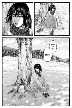 Portada del manga Año 857, Mikasa Ackerman en español
