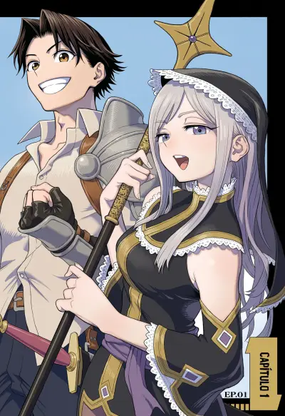 Portada del manga Shinimodotta ore wa seinaru yuusha wo yamete, harem tsukutte koshi wo hekoheko futte itai en español