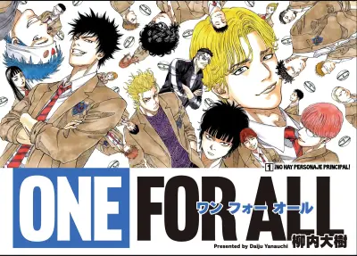 Portada del manga ONE FOR ALL en español