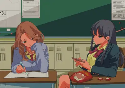 Portada del manga Las gals que siempre dicen cosas increibles: Mi vida diaria en la preparatoria privada paranormal en español