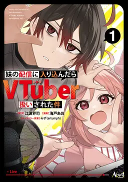 Portada del manga Imouto no Haishin ni Hairikondara VTuber Atsukai Sareta Ken en español