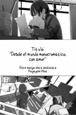 Monokuro no sekai kara, ai o komete